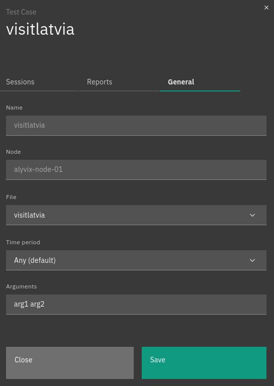 The Alyvix test cases general details