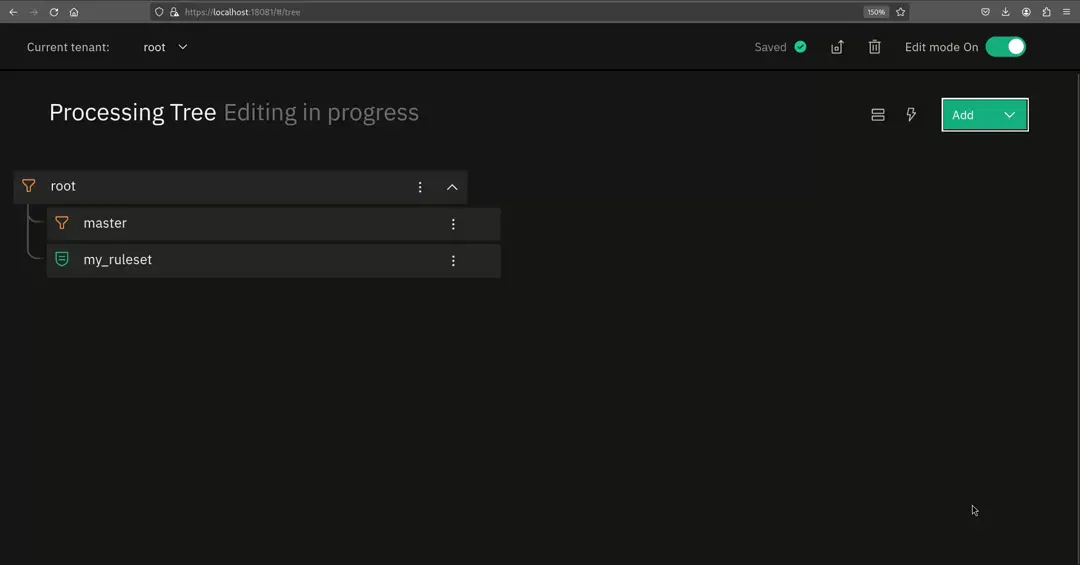 How to import an exported Tornado processing tree node as a child