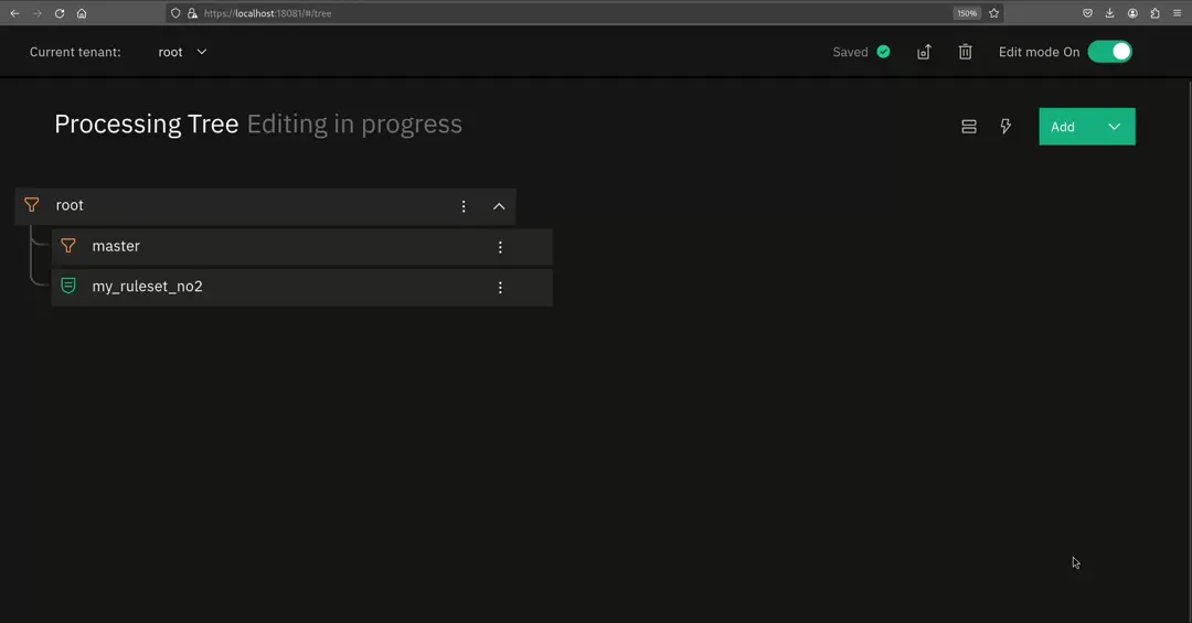 How to import an exported Tornado processing tree node to replace an existing node.