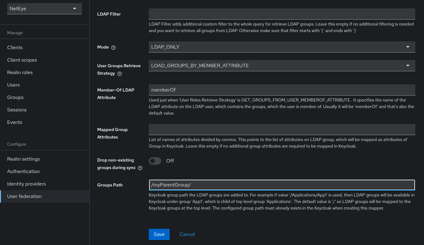 keycloak group mapper full groups path ldap