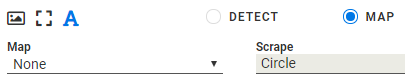 Options for the map text type.